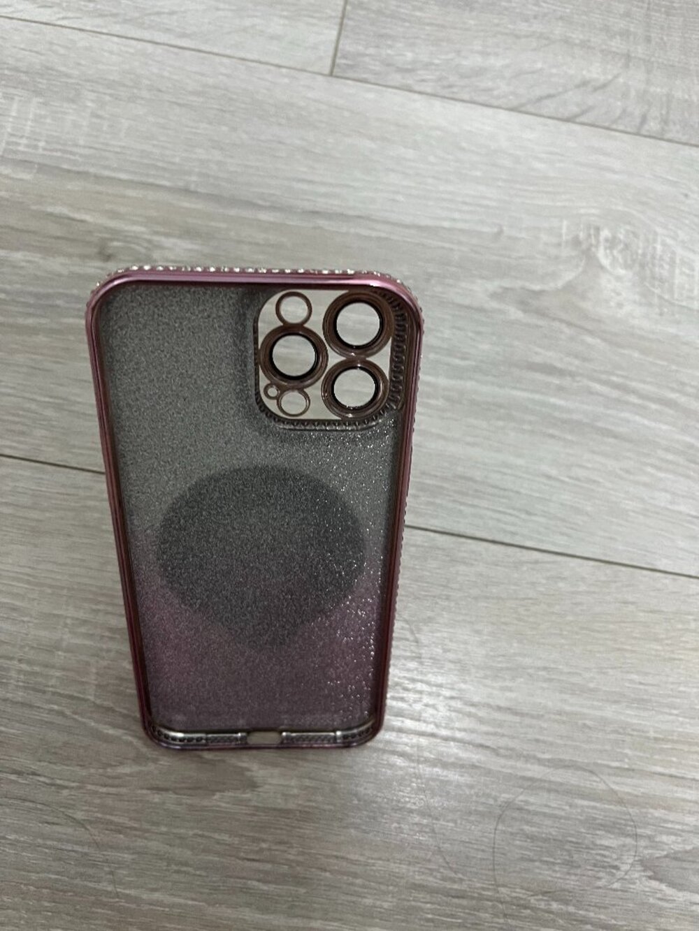 Glam Pink Glitter Rhinestone Case
